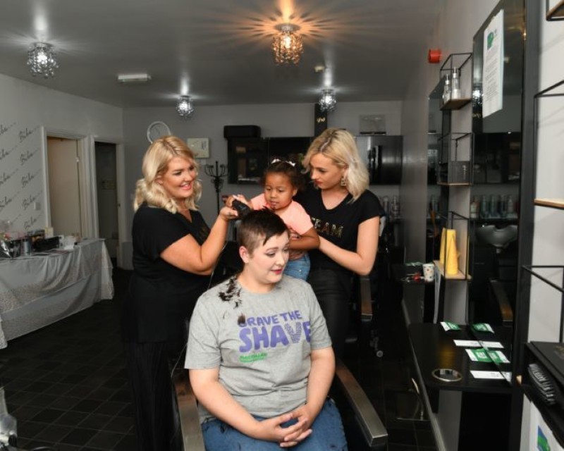 Other image for Brave Gemma dared to face the shave